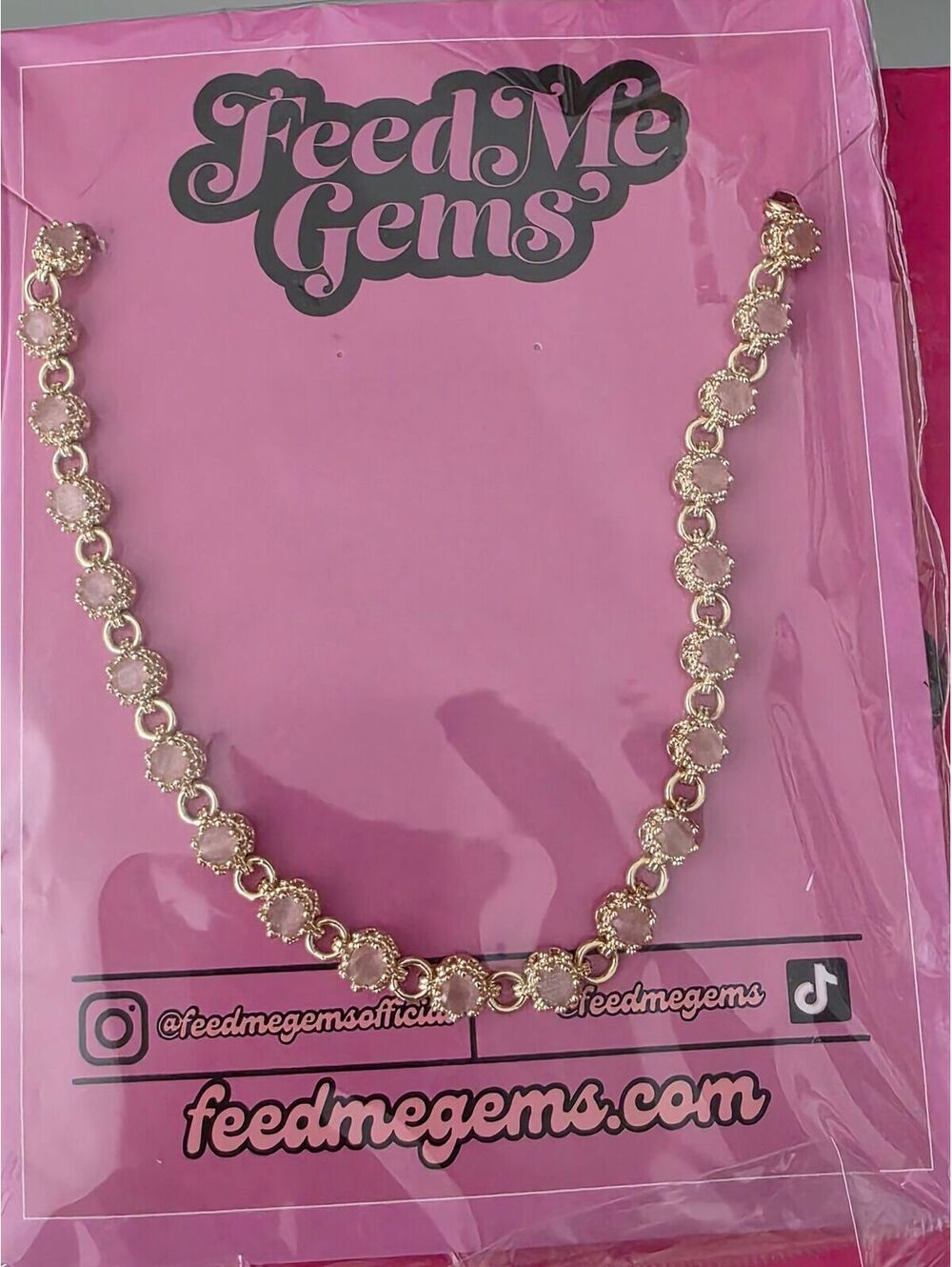 NWT-FEEDMEGEMS NECKLACE